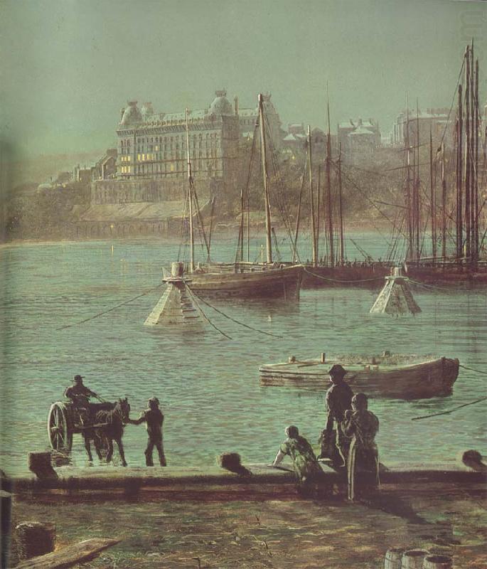 Atkinson Grimshaw Detail of Scarborough Bay china oil painting image